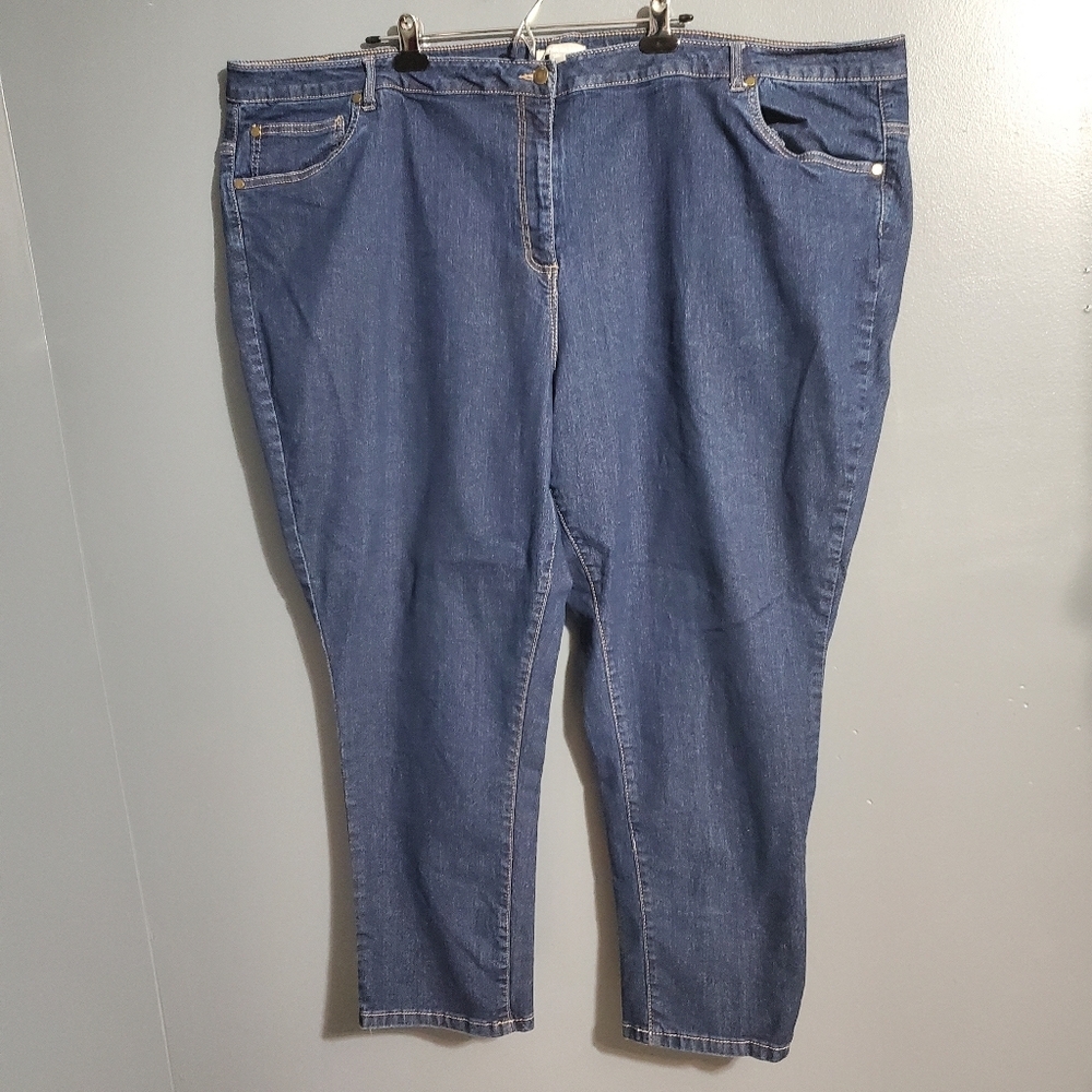 Woman Within Dark Wash Womens Jeans Size 34W